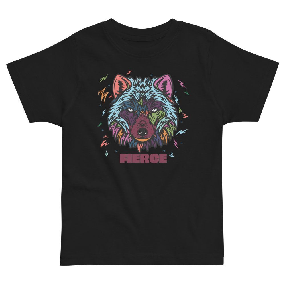 Fierce Wolf Kids T-Shirt T-Shirt from Wildly Bright