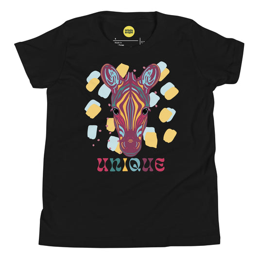 Unique Zebra Kids T-Shirt T-Shirt from Wildly Bright