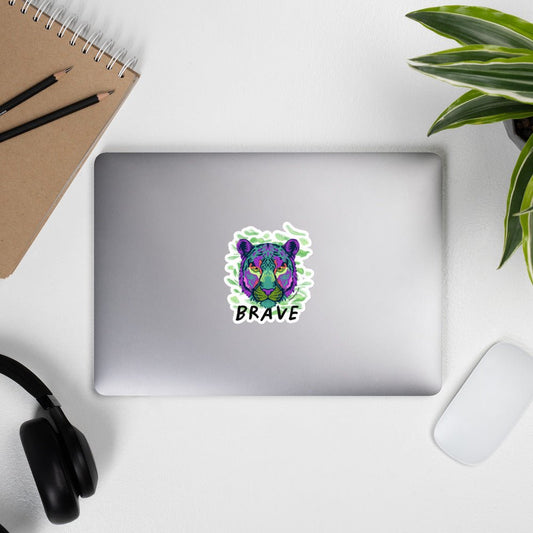 Waterproof Brave 🐅 Sticker Sticker from Wildly Bright