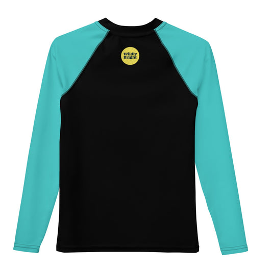 Wondrous Seahorse 🐚 Big Kids Rash Guard from Wildly Bright