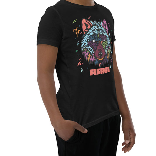 Fierce Wolf Kids T-Shirt T-Shirt from Wildly Bright