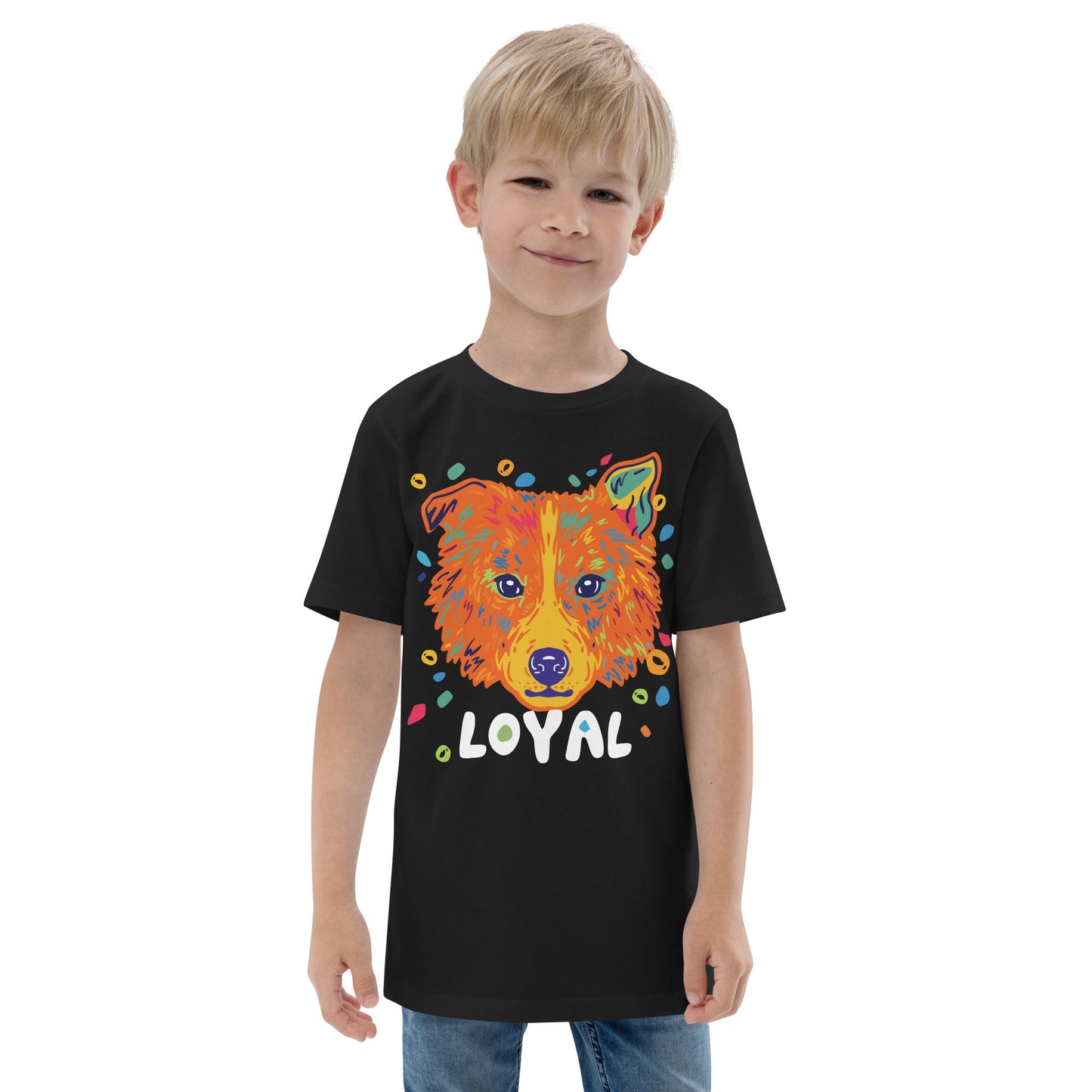 Loyal Dog 🐕 Kids T-Shirt T-Shirt from Wildly Bright