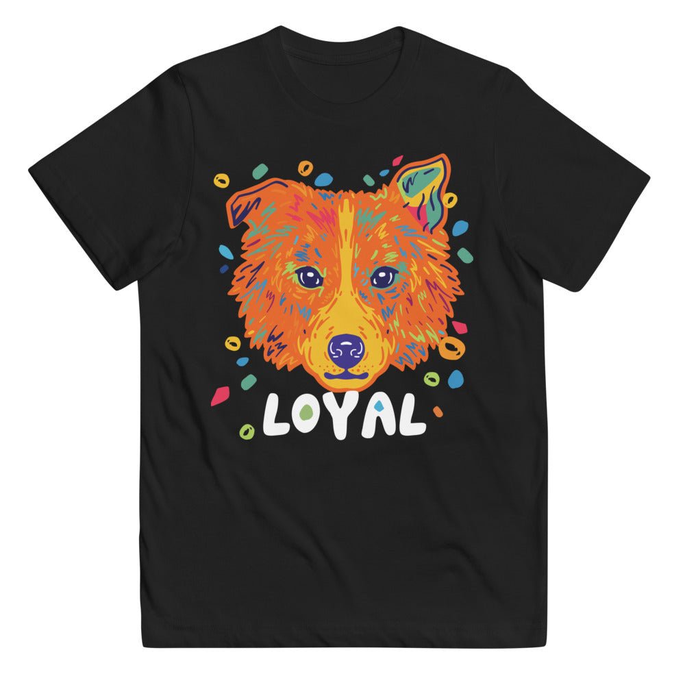 Loyal Dog 🐕 Kids T-Shirt T-Shirt from Wildly Bright